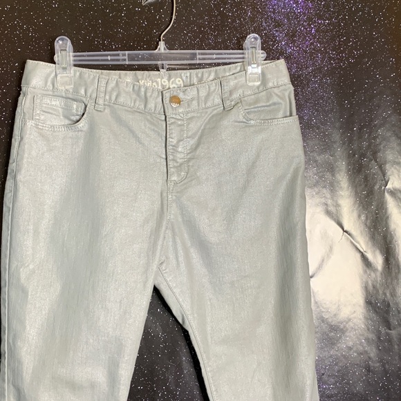 Gapkids- Silver Super Skinny Pants size 16P - Picture 2 of 7